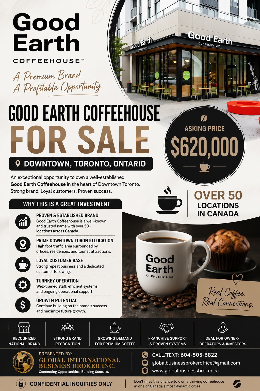 Good Earth Coffeehouse Franchise Opportunity in Downtown
